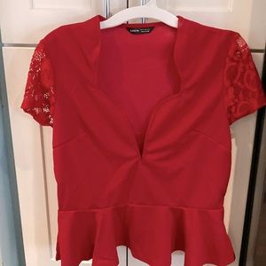 Red Blouse outfit for Women